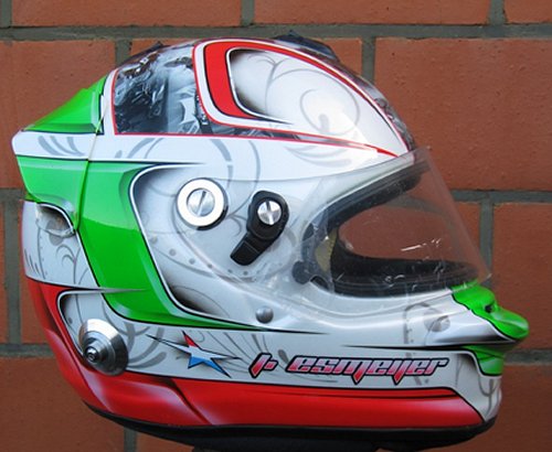 Nieuw helmdesign Janneau Esmeijer voor Rotax Grand Finals 2012